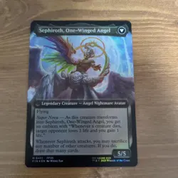 Sephiroth Extended Art Foil Soldier Of Mastery MTG Card Used - Image 2