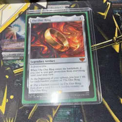 One Ring Lord of the Rings Magic: The Gathering MTG Card Used - Image 1