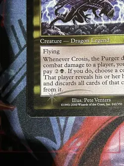 Crosis the Purger MTG Foil Invasion English Card, Used, Light Damage - Image 5
