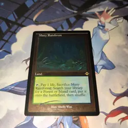Mtg Misty Rainforest Foil Old Frame English Card - Image 1