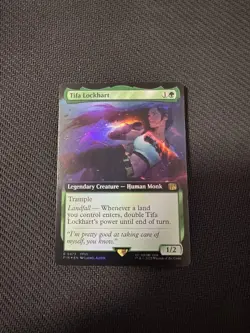Tifa Lockhart MTG Extended Foil Card English Rare Collectible - Image 1