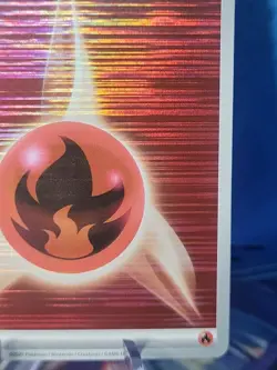 2025 Pokemon TCG Basic Fire Energy 018 Black Bolt White Flare Holo Card NM+ - Image 4