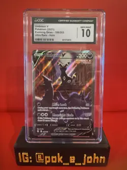CGC 10 Umbreon V 2021 Evolving Skies 189/203 Alt Art Pokemon Card - Image 1