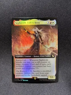 Sephiroth Foil MTG Fallen Hero Final Fantasy Expansion English Condition Used - Image 1