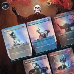 MTG Secret Lair Frank Frazetta Foil Battle Scenes Borderless Set Pack - Image 1