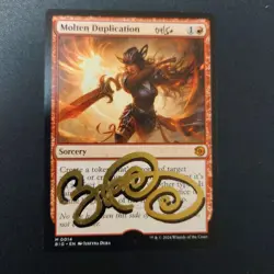 Molten Duplication Iron Replica Artist Proof MTG Figure Used - Image 2