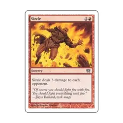 WOTC MtG 8th Ed Sizzle (C) (Foil) NM - Image 1