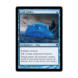 WOTC MtG Rise of the Eldrazi Crab Umbra (U) (Foil) NM - Image 1