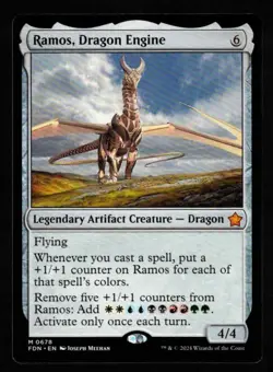 1 x Ramos, Dragon Engine-Magic the Gathering-MTG-Foundations-Near Mint-mythic - Image 1