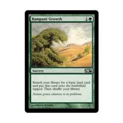 WOTC MtG M10 Rampant Growth (C) (Foil) NM - Image 1