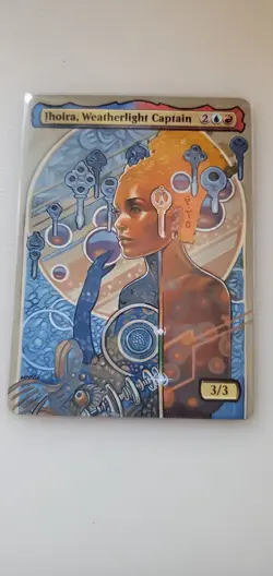 altered art hand painted mtg - Image 1