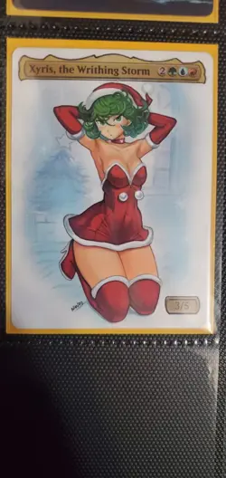 altered art hand painted mtg - Image 1