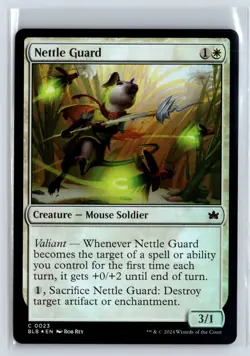 FOIL Nettle Guard Bloomburrow Common - MTG Magic the Gathering Card - Image 1