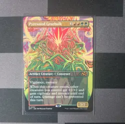 MTG ~ Pyrewood Gearhulk (Borderless) ~ Aetherdrift ~ Near Mint ~ Mythic - Image 1