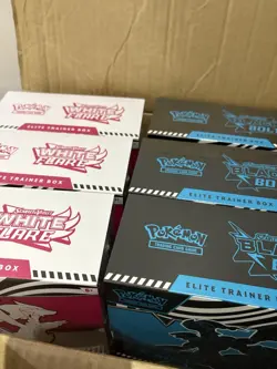 Pokemon TCG Black Bolt And White Flare ETB Set of 2 - Image 1
