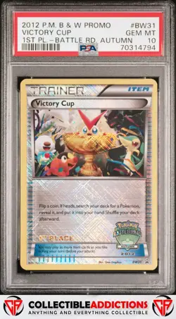 2012 Pokemon Black & White Promo #BW31 Victory Cup 1st Place Battle Road PSA 10 - Image 1