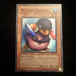 Penguin Soldier SDJ-022 Starter Deck: Joey 1st Edition YuGiOh TCG Holo - Image 1