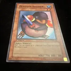 Penguin Soldier SDJ-022 Starter Deck: Joey 1st Edition YuGiOh TCG Holo - Image 2