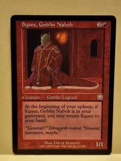 MTG Magic the Gathering Card LP - Mercadian Masques Squee Goblin Nabob - Image 1