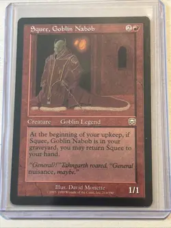 MTG Magic the Gathering Card LP - Mercadian Masques Squee Goblin Nabob - Image 3