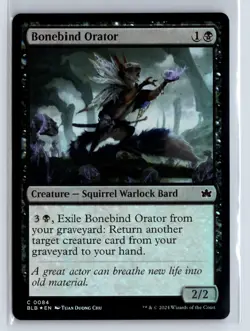 FOIL Bonebind Orator Bloomburrow Common - MTG Magic the Gathering Card - Image 1