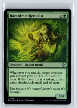 FOIL Hazardroot Herbalist Bloomburrow Uncommon - MTG Magic the Gathering Card - Image 1