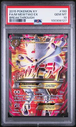 PSA 10 GEM MINT Fa/M Mewtwo Ex Breakthrough Pokemon Xy Breakthrough Pokemon Card - Image 1