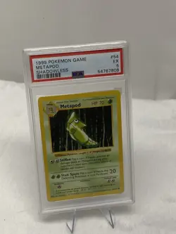 1999 pokemon metapod shadowless Trading Card PSA 5 - Image 1