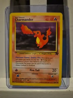 Pokemon Charmander TCG Card 50/82 Team Rocket Unlimited Series - Image 1