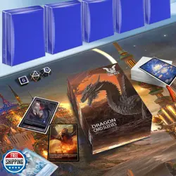 YMluky Card Sleeves for Standard Cards，Matte Baseball Card Sleeve Perfect Fit - Image 3