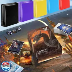 YMluky Card Sleeves for Standard Cards，Matte Baseball Card Sleeve Perfect Fit - Image 3