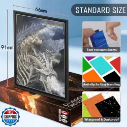 YMluky Card Sleeves for Standard Cards，Matte Baseball Card Sleeve Perfect Fit - Image 2