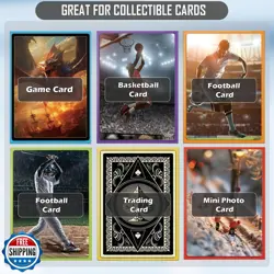 YMluky Card Sleeves for Standard Cards，Matte Baseball Card Sleeve Perfect Fit - Image 4
