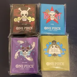 One Piece Card Game Limited Sleeves Premium Mat Vol 3 Complete Set of 4 Japan - Image 1