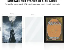 100 MTG Card Sleeves with 100 Inner Sleeve, Textured Back Art Sleeves, Fit Stand - Image 3