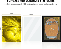 100 MTG Card Sleeves with 100 Inner Sleeve, Textured Back Art Sleeves, Fit Stand - Image 3