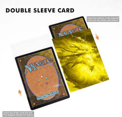 100 MTG Card Sleeves with 100 Inner Sleeve, Textured Back Art Sleeves, Fit Stand - Image 4