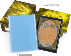 100 MTG Card Sleeves with 100 Inner Sleeve, Textured Back Art Sleeves, Fit Stand - Image 5