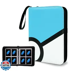 Card Binder 4-Pocket, 400 Pockets Fashion Design Trading Card Holder for Prem - Image 1