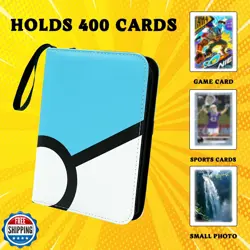 Card Binder 4-Pocket, 400 Pockets Fashion Design Trading Card Holder for Prem - Image 5