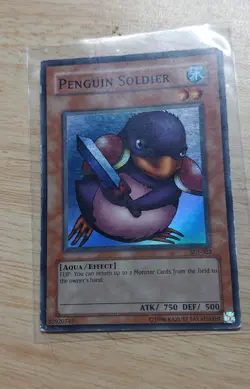Penguin Soldier - (Foil ‘WATER - AQUA/EFFECT’ Yu-Gi-Oh! Trading Card). - Image 1