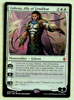 Gideon, Ally of Zendikar - Battle for Zendikar Edition -Magic The Gathering Card - Image 1
