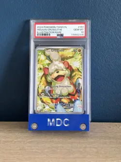 PSA 10 Hisuian Growlithe 181/167 Twilight Masquerade GEM MT Graded Pokemon Card - Image 1