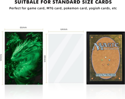 100 MTG Card Sleeves with 100 Inner Sleeves, Textured Back Art Sleeve, Fit Stand - Image 3