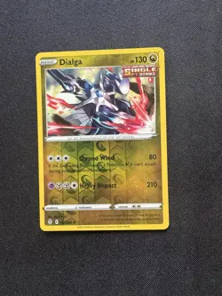 Pokemon TCG Dialga 112/203 Swsh07: Evolving Skies Reverse Holo Card EN-NM 2021 - Image 1