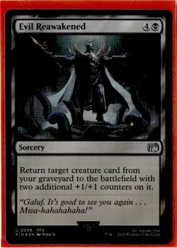 Evil Reawakened (Foil) | 0098 | Uncommon | MTG X Final Fantasy - Image 1