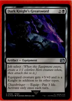 Dark Knight's Greatsword (Foil) | 0095 | Uncommon | MTG X Final Fantasy - Image 1
