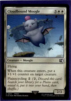 Cloudbound Moogle (Foil) | 0011 | Common | MTG X Final Fantasy - Image 1