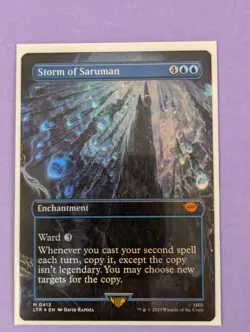 MTG: The Lord of the Rings: Storm of Saruman Borderless Foil #0413 Mythic NM - Image 1