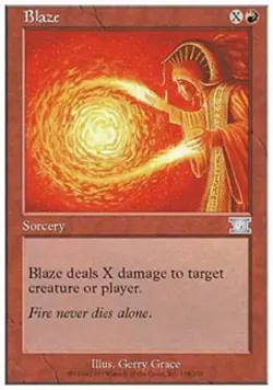 Blaze - Light Play MTG Classic 6th Edition - Image 1